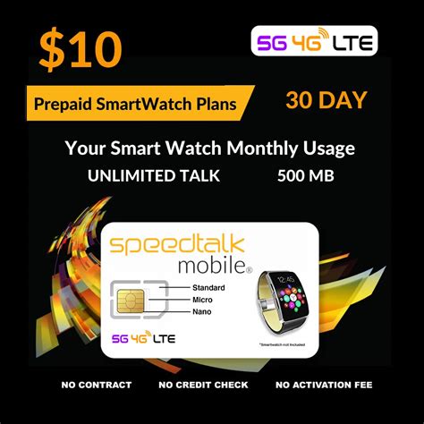 add sim card to a smart watch cost monthly|Smartwatch Data Plans .